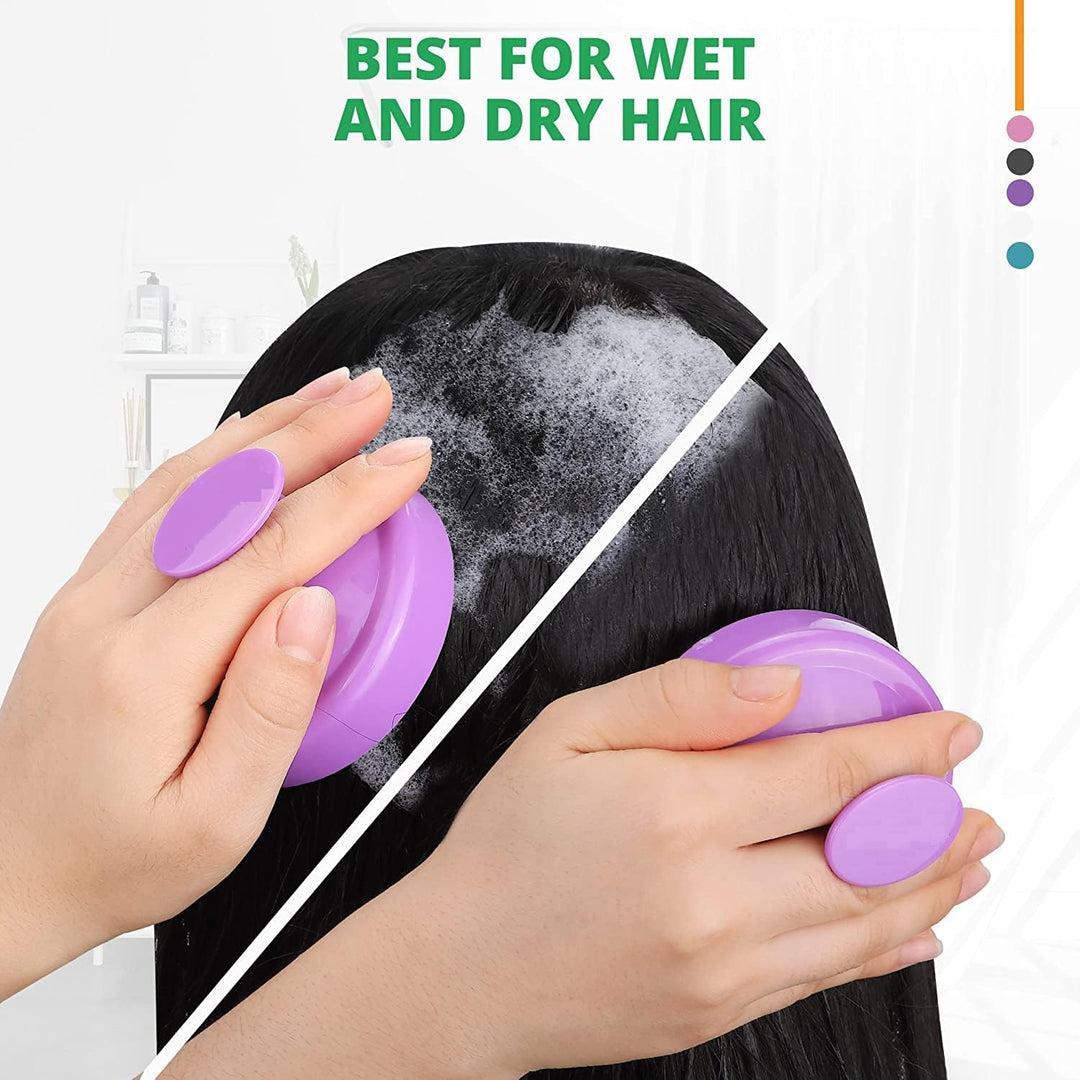 EPISKEY® Scalp Massager Shampoo Brush, Scalp Massage Shampoo Brush Shower Head Scrubber Scalp Brush (BLUE-35)