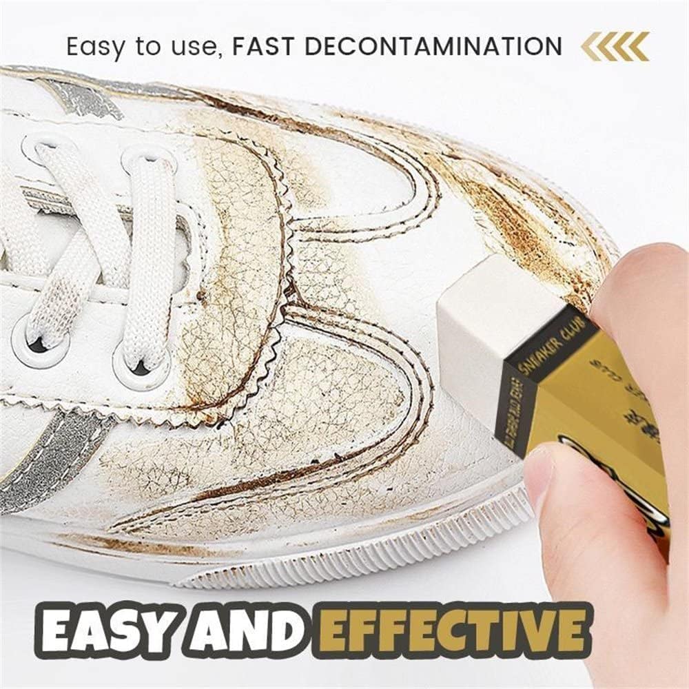 Cheaperzone Effective Shoes and Sneaker Cleaning Eraser Sponge, Magical Sneaker Cleaner, Suede Shoe Cleaner Kit Eraser White Sole Waterproof, Professional Remove Stains Shoe Cleaner