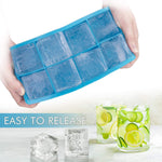 Load image into Gallery viewer, Cheaperzone Flexible Plastic Ice Cube Tray- Cube Plastic Ice Cube Moulds &amp; Tray with Flexible Ice Trays, Stackable Flexible &amp; Twist Release Safe Ice Cube Molde (6 Grid Ice Cube Tray, Pack of 1)
