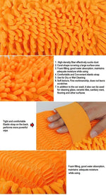 Load image into Gallery viewer, Splendid Car Cleaning Brush Cleaner Tools Microfiber Super Clean Car Windows Cleaning Sponge Chenille Coral Fleece Cloth Towel Car Wash Gloves Auto Washer (Multicolor, 1Pc)
