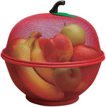 Load image into Gallery viewer, Cheaperzone Enterprise Apple Shape Net Fruits &amp; Vegetables Basket for Kitchen, Fruit Basket with Net Cover, Fruit and Vegetable Stand Basket, Fruit Net Cover (Multi Colour)
