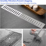 Load image into Gallery viewer, Cheperzone Kitchen Sink Strainer Disposable Shower Drain Cover Hair Catcher Shower Drain Mesh Stickers, Reusable and Versatile Drain Cover for Bathroom/Laundry/Bathtub/Kitchen Sink
