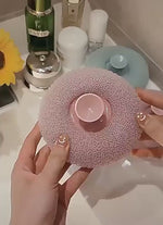 Load and play video in Gallery viewer, CHEAPERZONE Exfoliating Shower Brushes,Bath Sponge Cleaning Brush Super Soft Exfoliating Bath Sponge Cleaning Brush, Massage Bath Sponge Ball with Suction Cup for Women Men pack of 2
